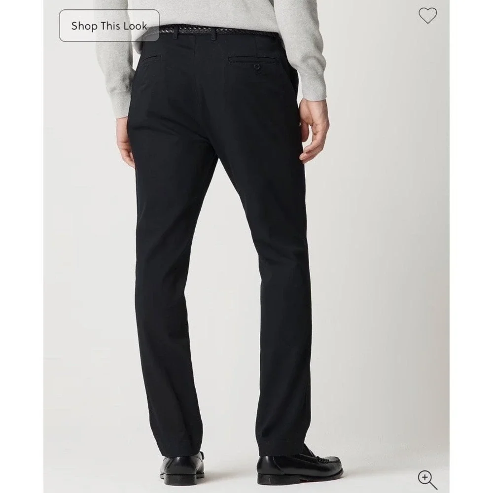 J Crew Factory NWT Men's Athletic slim-fit original chino pant Black 32x32